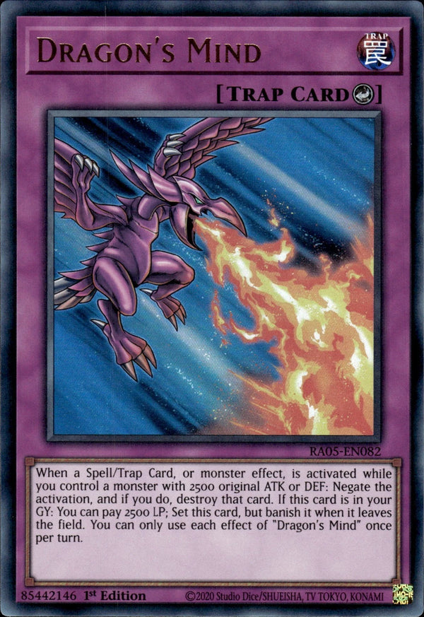 Yugioh - Dragon's Mind *Select Rarity* RA05-EN082 (NM)