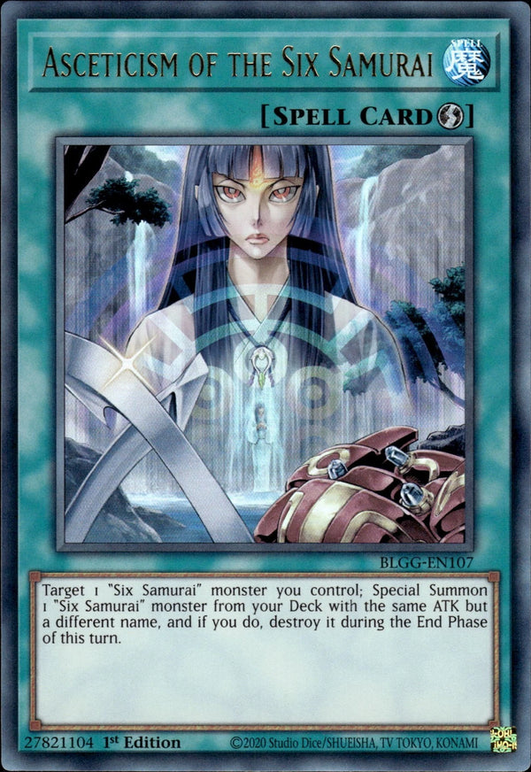 Yugioh - Asceticism of the Six Samurai *Ultra Rare* BLGG-EN107 (NM)