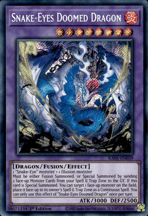 Yugioh - Snake-Eyes Doomed Dragon *Select Rarity* RA05-EN039 (NM)