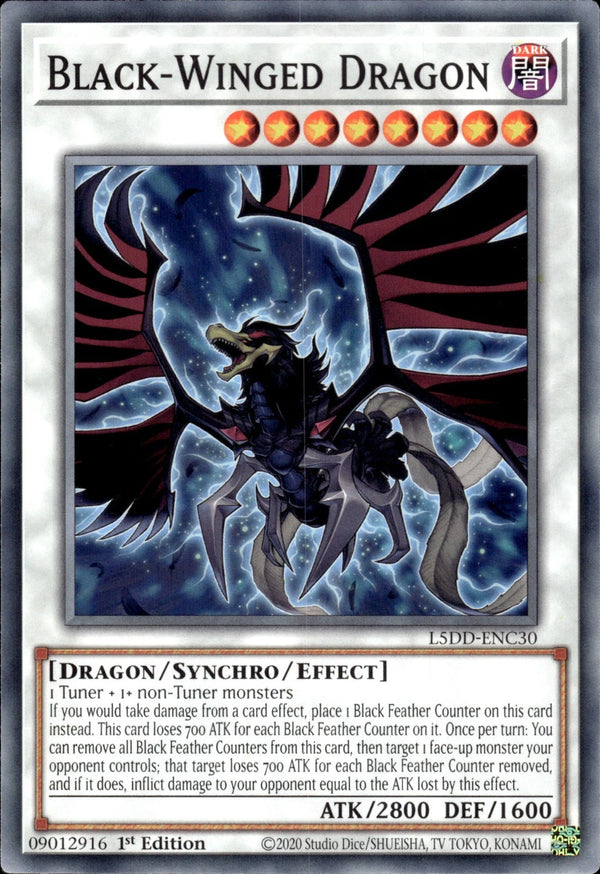 Yugioh - Black-Winged Dragon *Common* L5DD-ENC30 (NM)