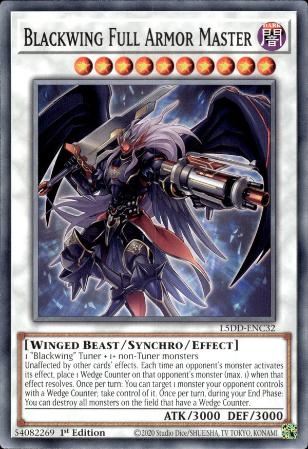 Yugioh - Blackwing Full Armor Master *Common* L5DD-ENC32 (NM)