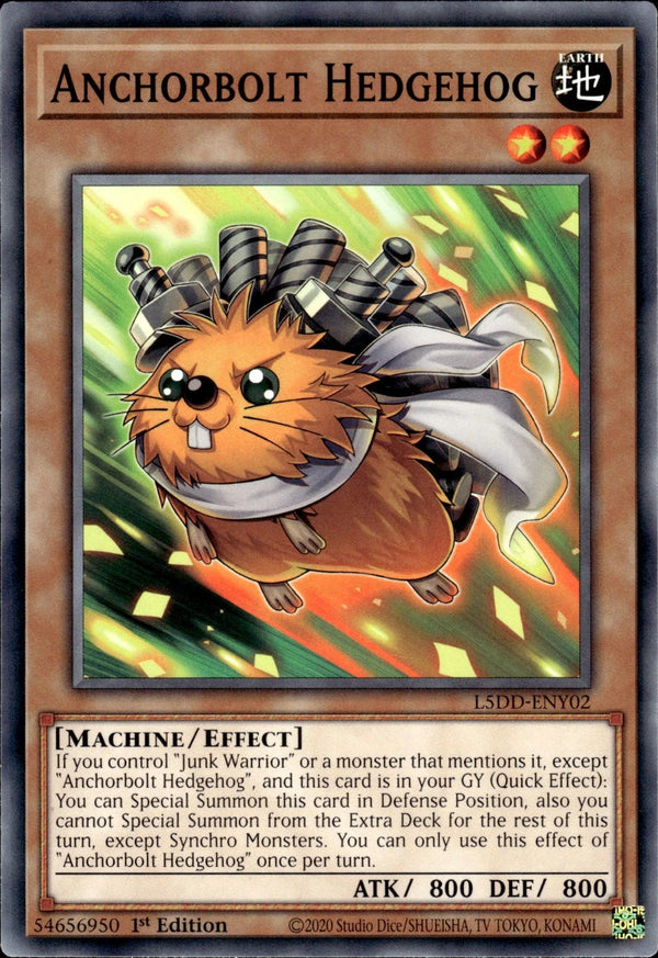 Yugioh - Anchorbolt Hedgehog *Common* L5DD-ENY02 (NM)