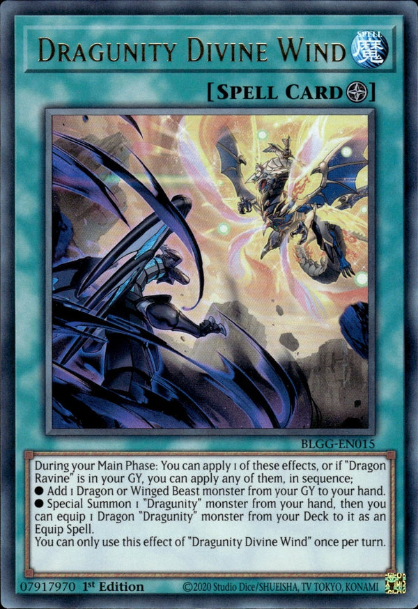 Yugioh - Dragunity Divine Wind *Ultra Rare* BLGG-EN015 (NM)