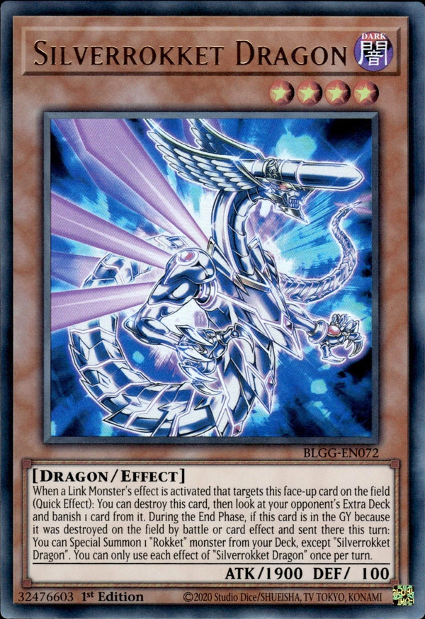 Yugioh - Silverrokket Dragon *Ultra Rare* BLGG-EN072 (NM)