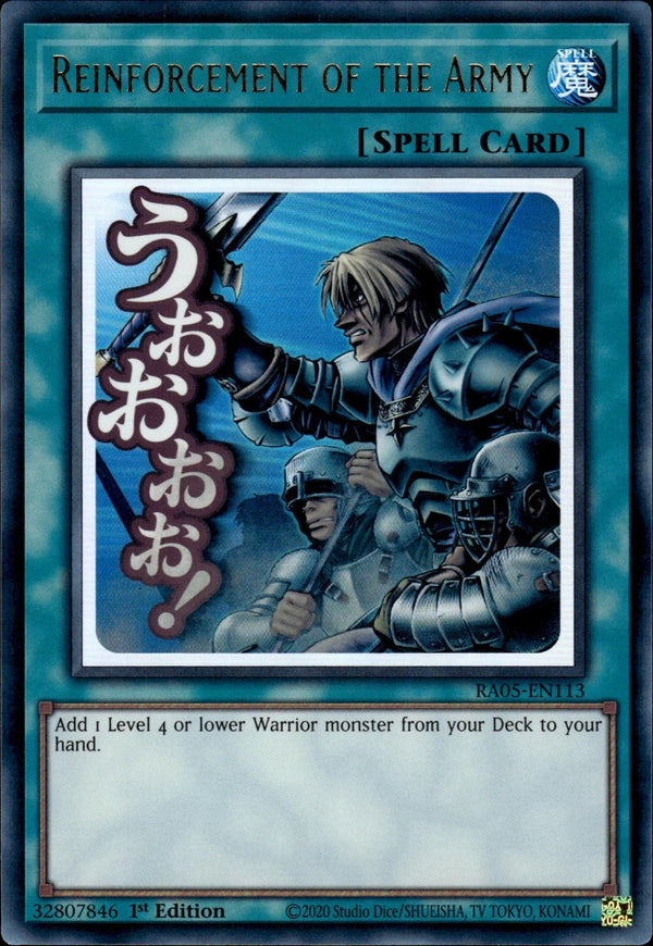 Yugioh - Reinforcement of the Army *Select Rarity* RA05-EN113 (NM)