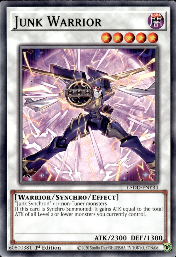 Yugioh - Junk Warrior *Common* L5DD-ENY34 (NM)
