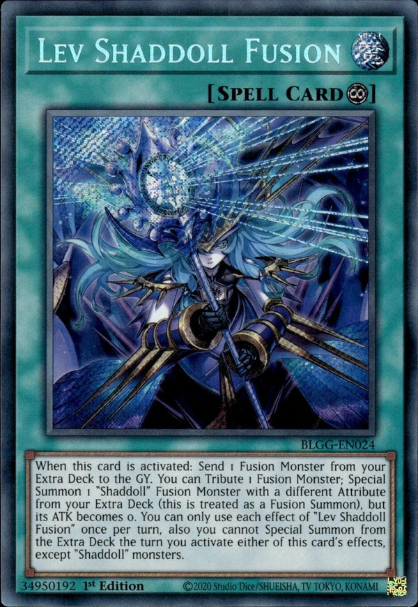 Yugioh - Lev Shaddoll Fusion *Secret Rare* BLGG-EN024 (NM)