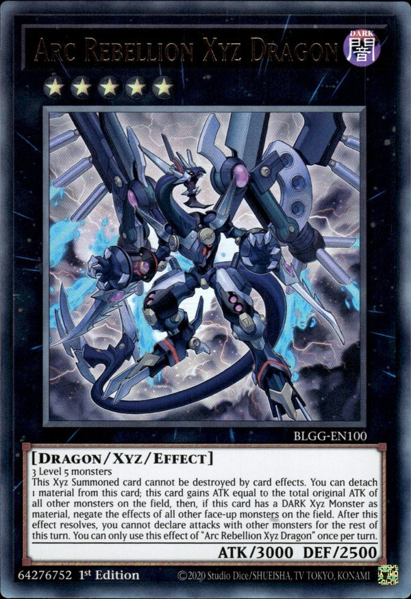 Yugioh - Arc Rebellion Xyz Dragon *Ultra Rare* BLGG-EN100 (NM)
