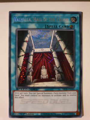 Yugioh - Valhalla, Hall of the Fallen *Secret Rare* SBCB-EN141 (NM/M)