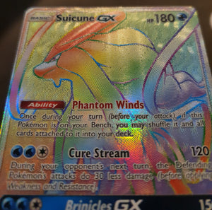 Pokemon - Suicune GX *Secret Rare* Lost Thunder 220/214