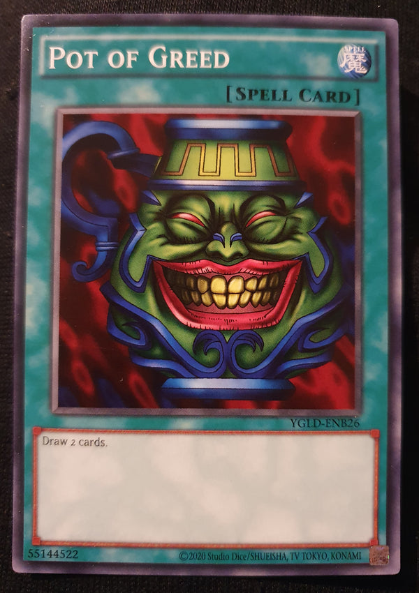 Yugioh - Pot of Greed *Common* YGLD-ENB26 (NM/M)