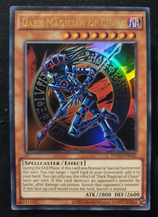 Yugioh - Dark Magician of Chaos *Ultra Rare* YGLD-ENC02 (NM/M)