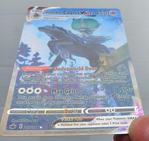 Pokemon - Shadow Rider Calyrex VMAX [Alternate Art] *Secret Rare* Chilling Reign 205/198 (NM)