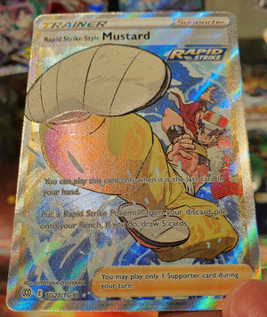 Pokemon - Rapid Strike Style Mustard *Ultra Rare* Brilliant Stars TG27/TG30 (NM)