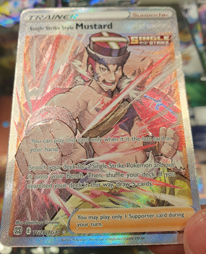 Pokemon - Single Strike Style Mustard *Ultra Rare* Brilliant Stars TG28/TG30 (NM)