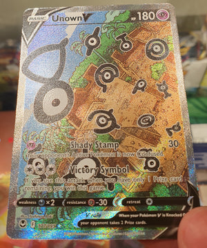 Pokemon - Unown V [Alternate Art] *Ultra Rare* Silver Tempest 177/195 (NM)