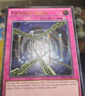 Yugioh - Fiendish Chain *Ultimate Rare* AP08-EN003 (NM)