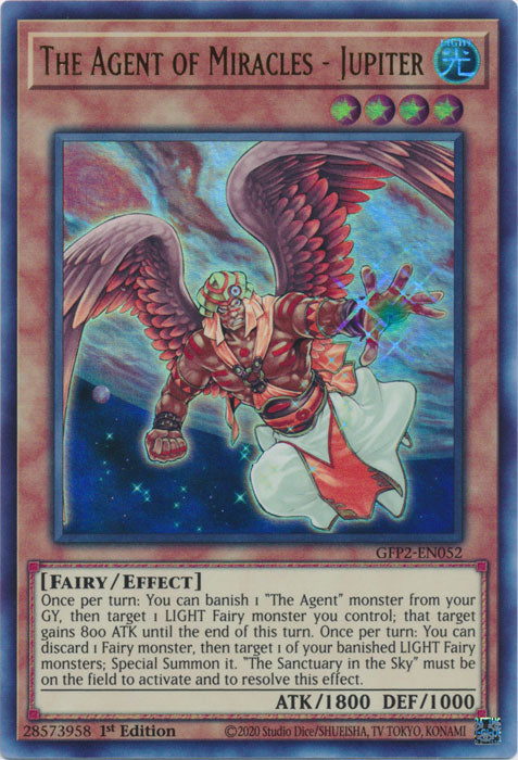 Yugioh - The Agent of Miracles - Jupiter *Ultra Rare* GFP2-EN052 (NM)