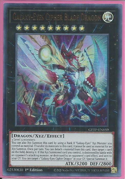 Yugioh - Galaxy-Eyes Cipher Blade Dragon *Ultra Rare* GFTP-EN059 (NM/M)