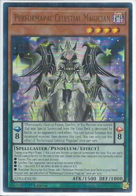 Yugioh - Performapal Celestial Magician *Ultra Rare* LDS3-EN130 (NM/M)
