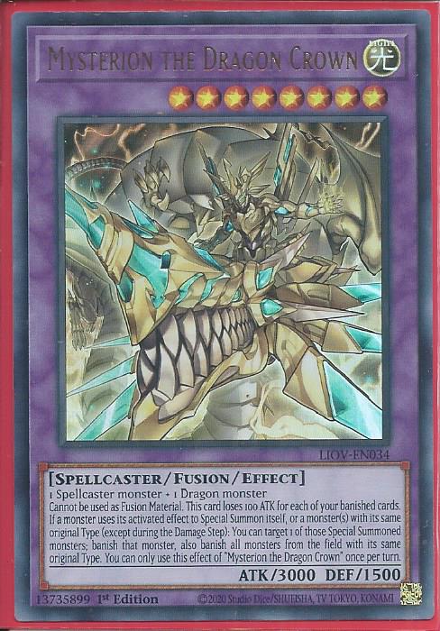 Yugioh - Mysterion the Dragon Crown *Ultra Rare* LIOV-EN034 (NM/M)