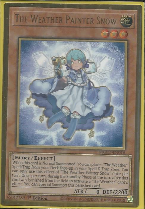 Yugioh - The Weather Painter Snow *PGR* MGED-EN016 (NM)