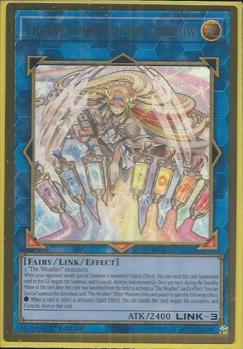 Yugioh - The Weather Painter Rainbow *Premium Gold Rare* MGED-EN033 (NM)
