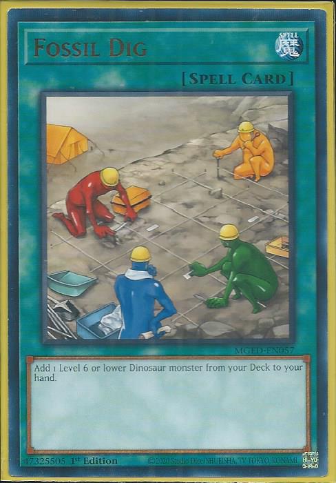Yugioh - Fossil Dig *Rare* MGED-EN057 (NM)