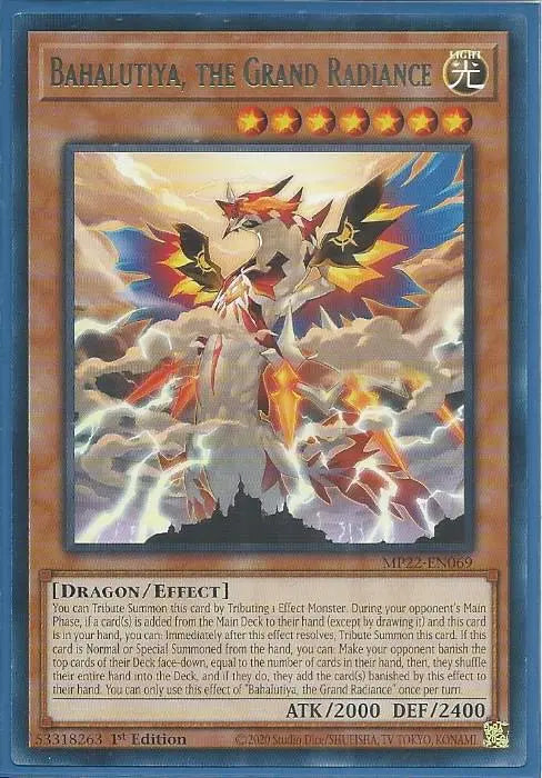 Yugioh - Bahalutiya, the Grand Radiance *Rare* MP22-EN069 (NM/M)