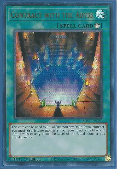 Yugioh - Contract with the Abyss *Ultra Rare* MP22-EN250 (NM/M)